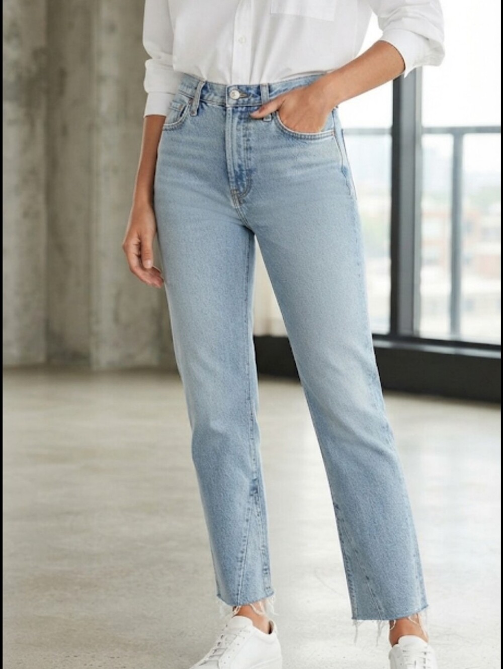Joe's Debbie High Rise Straight Crop Jeans Size 30